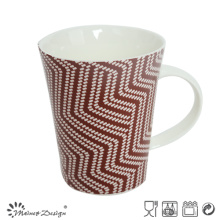 13oz Porzellan Becher mit Textur Aufkleber Design